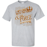 T-Shirts Sport Grey / XLT I Am One With The Force Tall T-Shirt