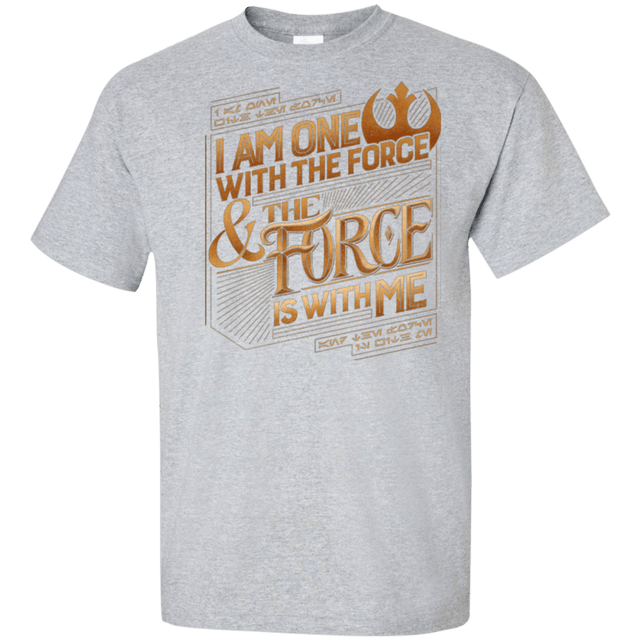 T-Shirts Sport Grey / XLT I Am One With The Force Tall T-Shirt
