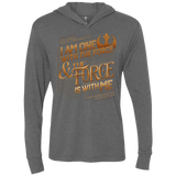 T-Shirts Premium Heather / X-Small I Am One With The Force Triblend Long Sleeve Hoodie Tee