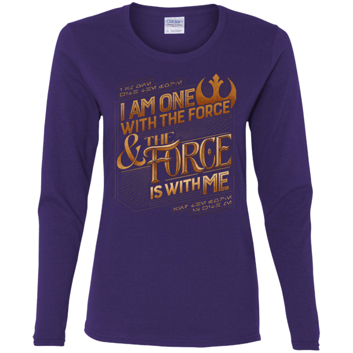 T-Shirts Purple / S I Am One With The Force Women's Long Sleeve T-Shirt