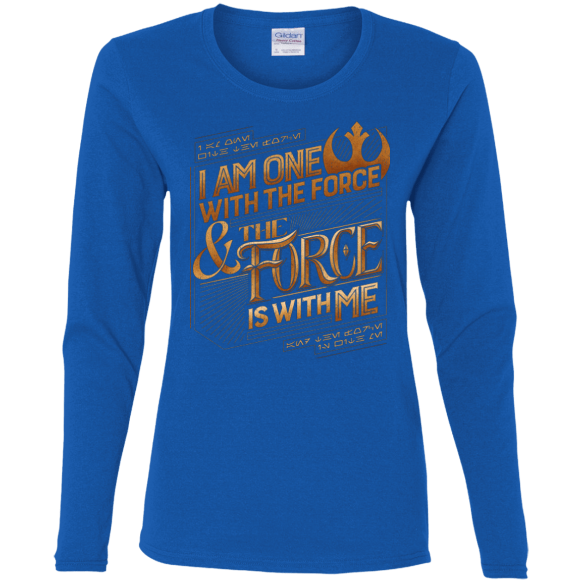 T-Shirts Royal / S I Am One With The Force Women's Long Sleeve T-Shirt