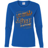 T-Shirts Royal / S I Am One With The Force Women's Long Sleeve T-Shirt