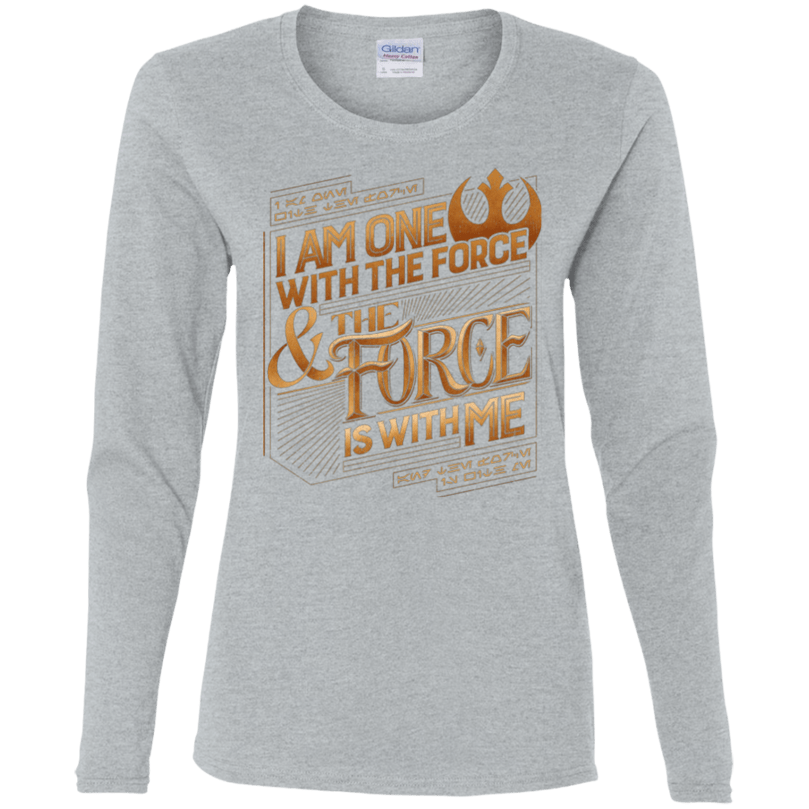 T-Shirts Sport Grey / S I Am One With The Force Women's Long Sleeve T-Shirt