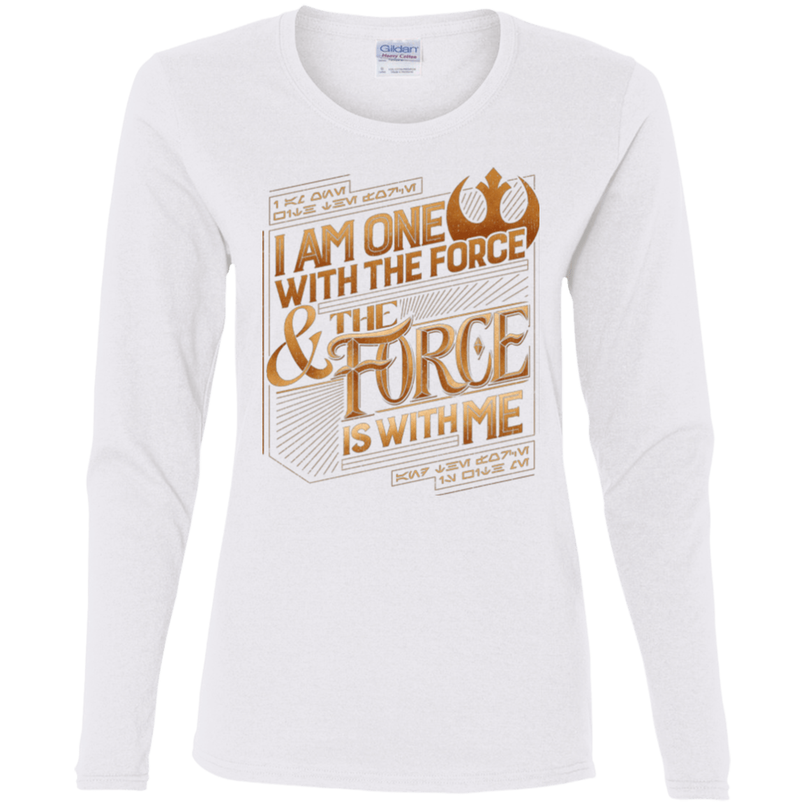T-Shirts White / S I Am One With The Force Women's Long Sleeve T-Shirt