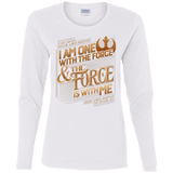 T-Shirts White / S I Am One With The Force Women's Long Sleeve T-Shirt