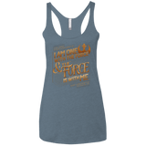 T-Shirts Indigo / X-Small I Am One With The Force Women's Triblend Racerback Tank
