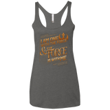 T-Shirts Premium Heather / X-Small I Am One With The Force Women's Triblend Racerback Tank