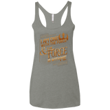 T-Shirts Venetian Grey / X-Small I Am One With The Force Women's Triblend Racerback Tank