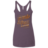 T-Shirts Vintage Purple / X-Small I Am One With The Force Women's Triblend Racerback Tank