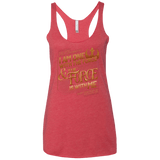 T-Shirts Vintage Red / X-Small I Am One With The Force Women's Triblend Racerback Tank