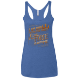 T-Shirts Vintage Royal / X-Small I Am One With The Force Women's Triblend Racerback Tank