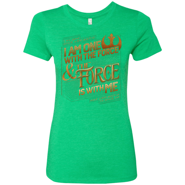 T-Shirts Envy / S I Am One With The Force Women's Triblend T-Shirt
