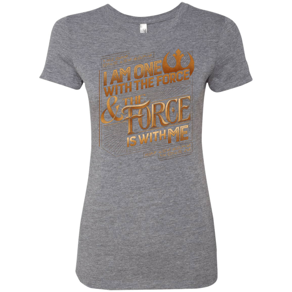 T-Shirts Premium Heather / S I Am One With The Force Women's Triblend T-Shirt