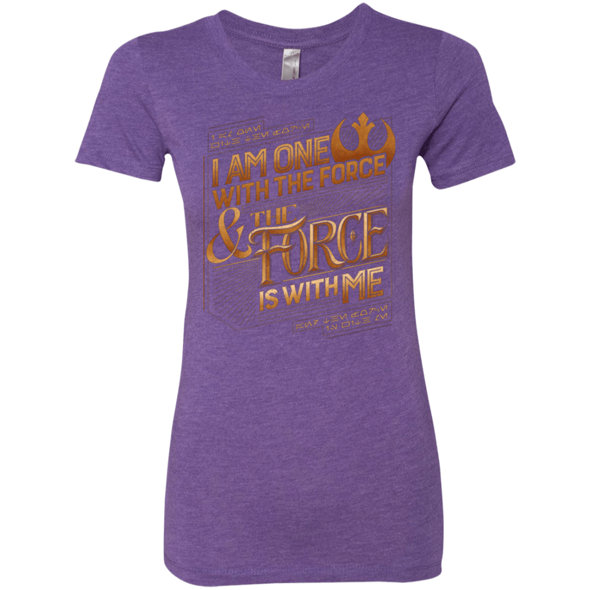 T-Shirts Purple Rush / S I Am One With The Force Women's Triblend T-Shirt