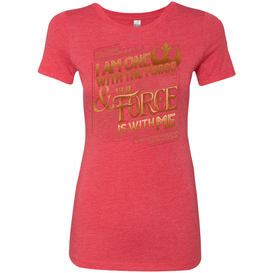 T-Shirts Vintage Red / S I Am One With The Force Women's Triblend T-Shirt