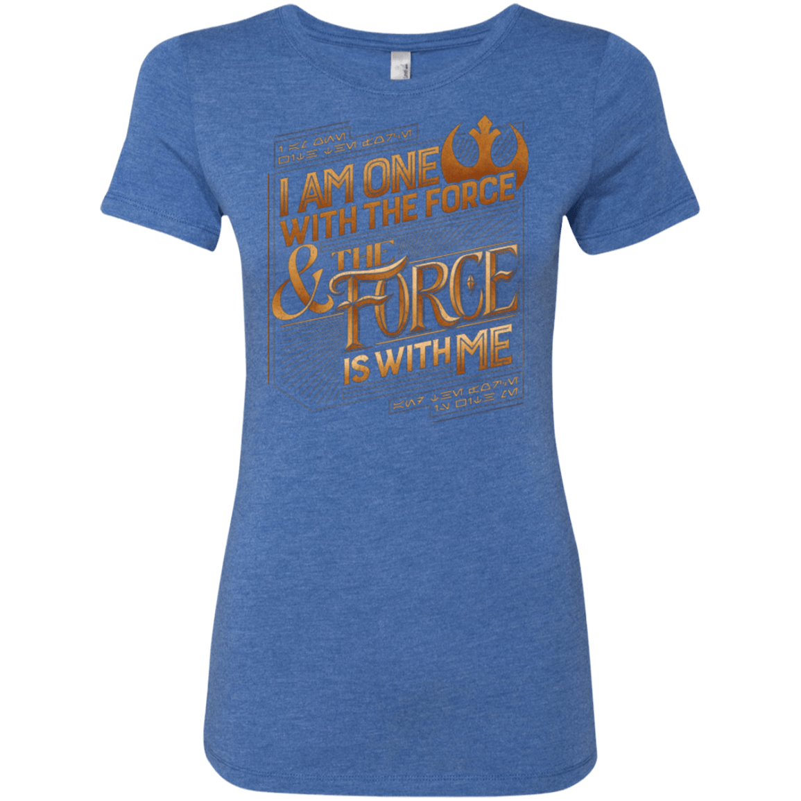 T-Shirts Vintage Royal / S I Am One With The Force Women's Triblend T-Shirt