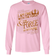 T-Shirts Light Pink / YS I Am One With The Force Youth Long Sleeve T-Shirt