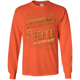 T-Shirts Orange / YS I Am One With The Force Youth Long Sleeve T-Shirt