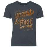 T-Shirts Vintage Navy / YXS I Am One With The Force Youth Triblend T-Shirt