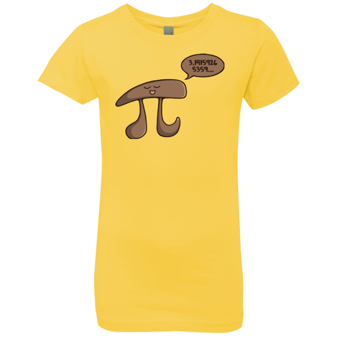 T-Shirts Vibrant Yellow / YXS I am Pi Girls Premium T-Shirt