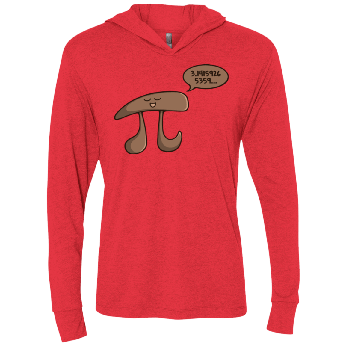 T-Shirts Vintage Red / X-Small I am Pi Triblend Long Sleeve Hoodie Tee