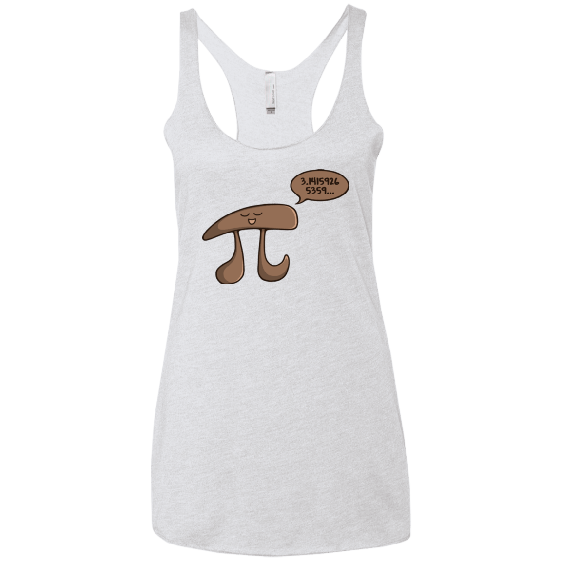 T-Shirts Heather White / X-Small I am Pi Women's Triblend Racerback Tank
