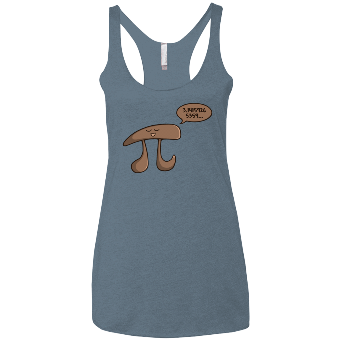 T-Shirts Indigo / X-Small I am Pi Women's Triblend Racerback Tank