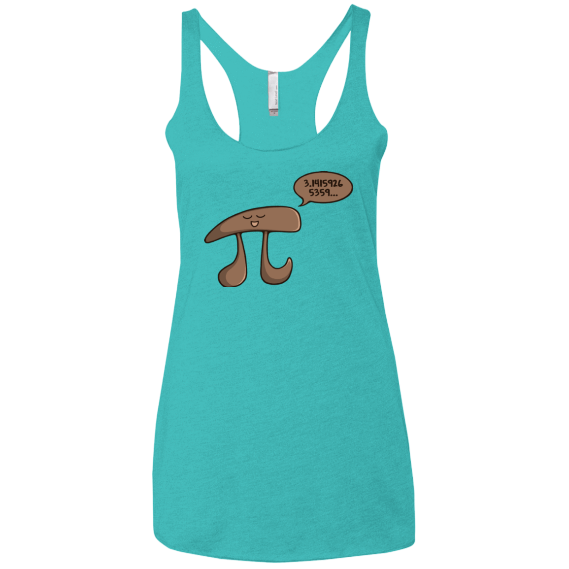 T-Shirts Tahiti Blue / X-Small I am Pi Women's Triblend Racerback Tank