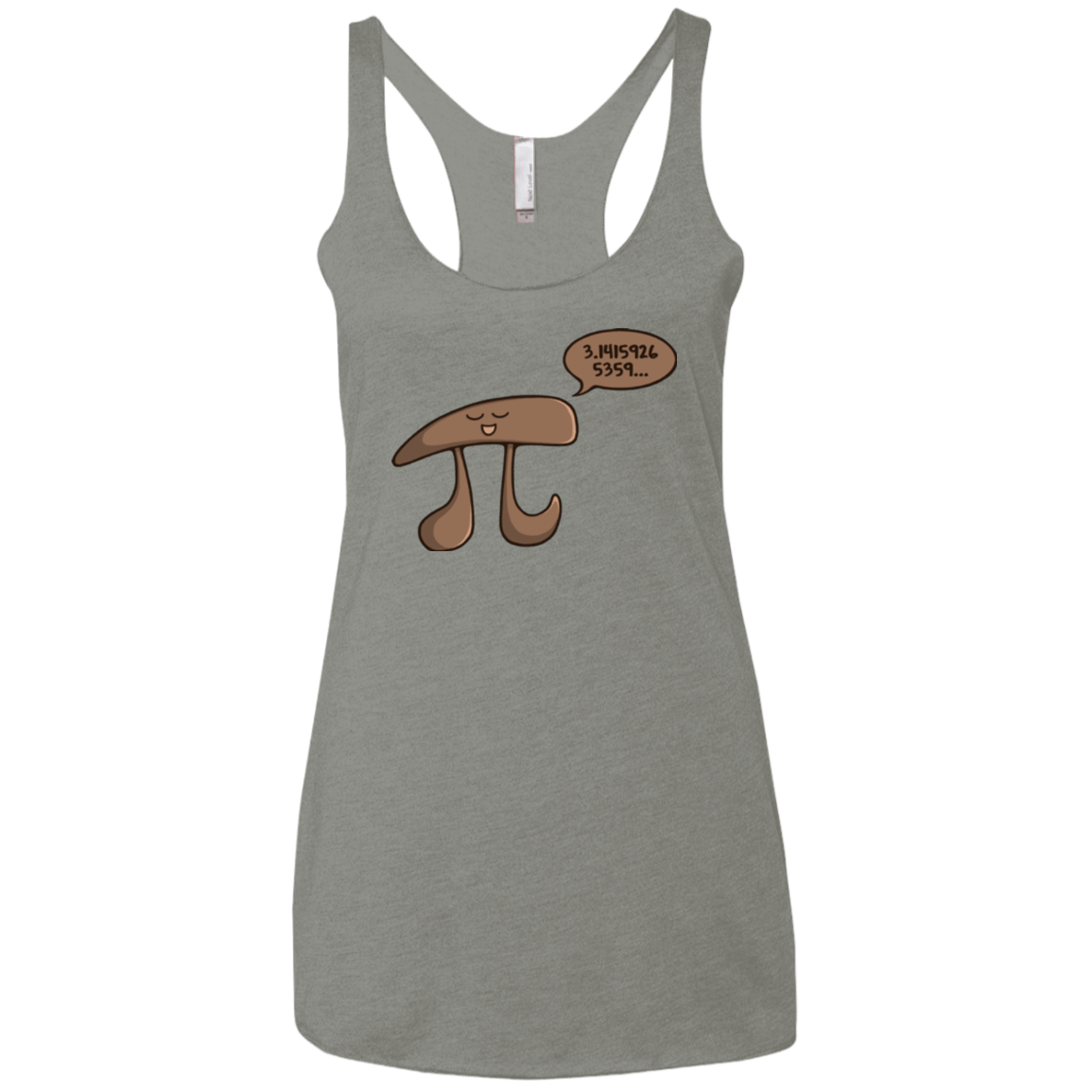 T-Shirts Venetian Grey / X-Small I am Pi Women's Triblend Racerback Tank