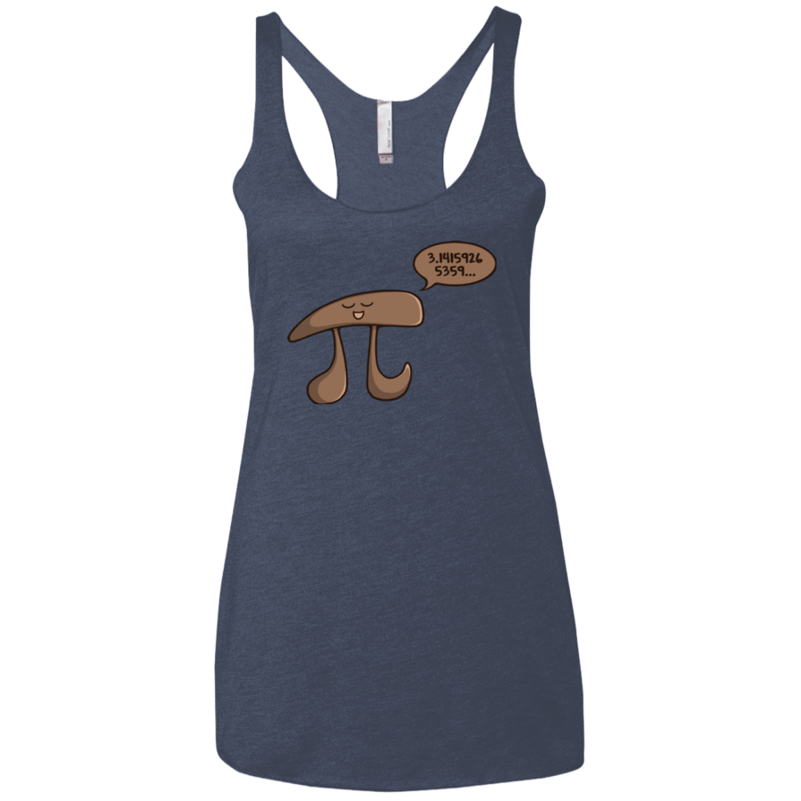 T-Shirts Vintage Navy / X-Small I am Pi Women's Triblend Racerback Tank