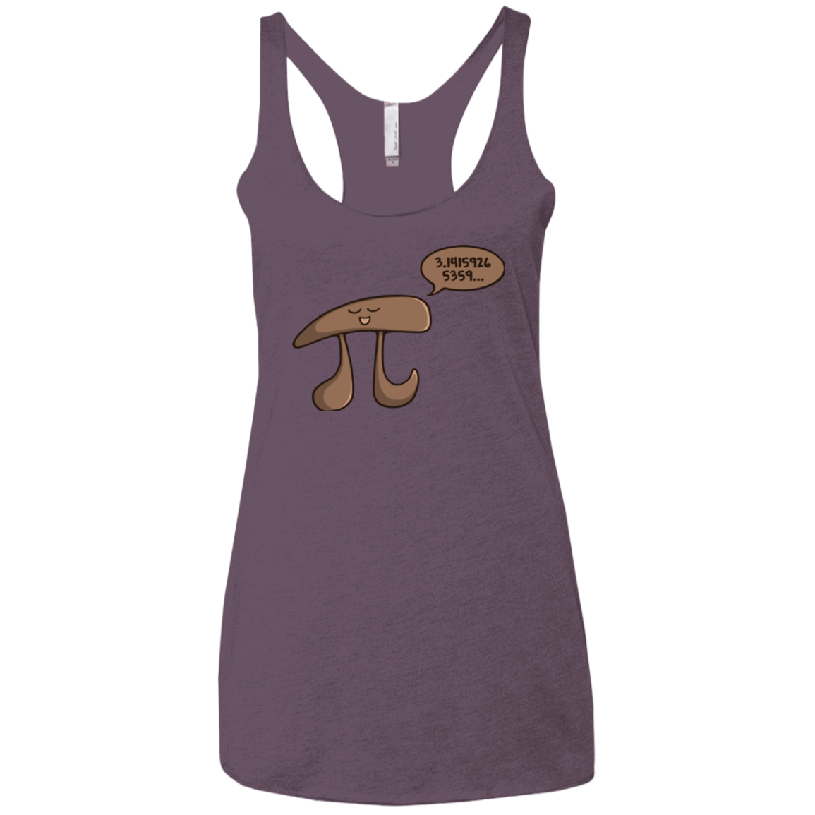 T-Shirts Vintage Purple / X-Small I am Pi Women's Triblend Racerback Tank
