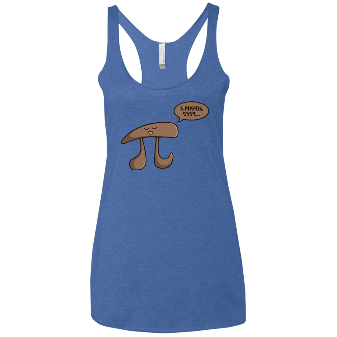 T-Shirts Vintage Royal / X-Small I am Pi Women's Triblend Racerback Tank