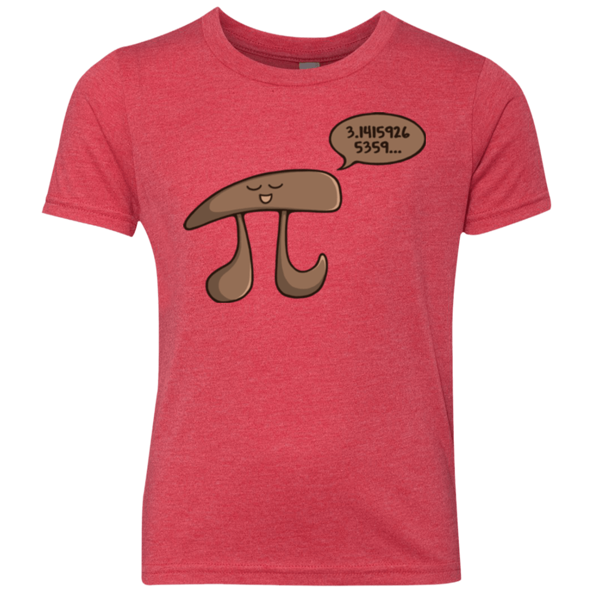 T-Shirts Vintage Red / YXS I am Pi Youth Triblend T-Shirt
