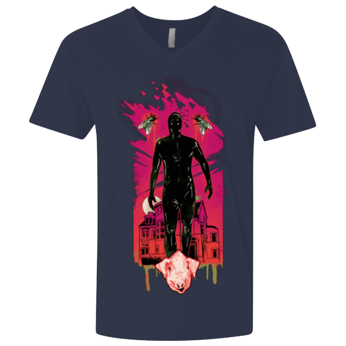 T-Shirts Midnight Navy / X-Small I Am Rubber Men's Premium V-Neck