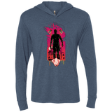 T-Shirts Indigo / X-Small I Am Rubber Triblend Long Sleeve Hoodie Tee