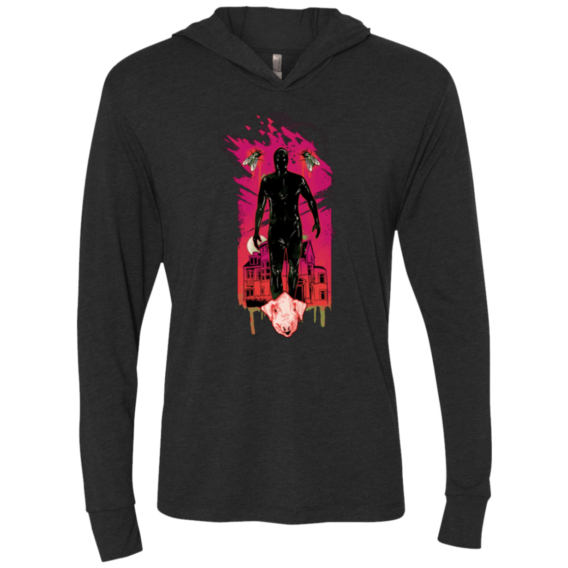 T-Shirts Vintage Black / X-Small I Am Rubber Triblend Long Sleeve Hoodie Tee