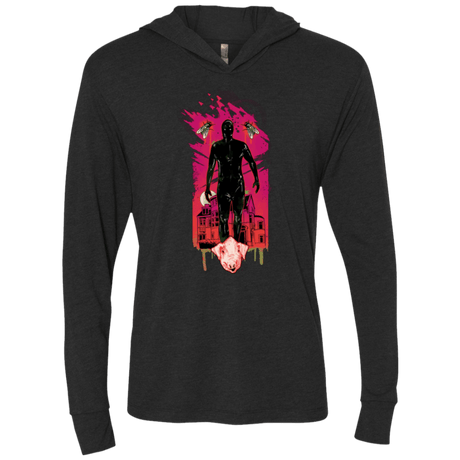 T-Shirts Vintage Black / X-Small I Am Rubber Triblend Long Sleeve Hoodie Tee