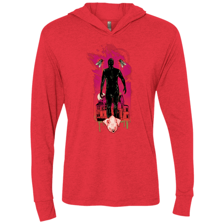 T-Shirts Vintage Red / X-Small I Am Rubber Triblend Long Sleeve Hoodie Tee