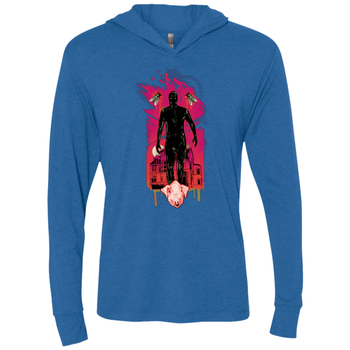 T-Shirts Vintage Royal / X-Small I Am Rubber Triblend Long Sleeve Hoodie Tee