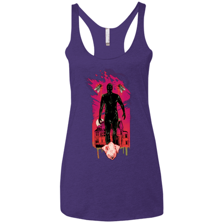 T-Shirts Purple / X-Small I Am Rubber Women's Triblend Racerback Tank