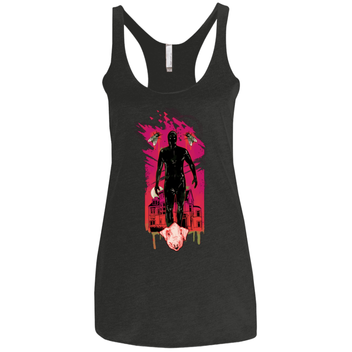 T-Shirts Vintage Black / X-Small I Am Rubber Women's Triblend Racerback Tank