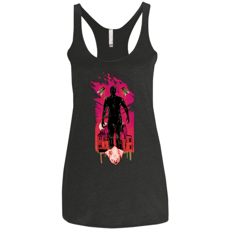 T-Shirts Vintage Black / X-Small I Am Rubber Women's Triblend Racerback Tank