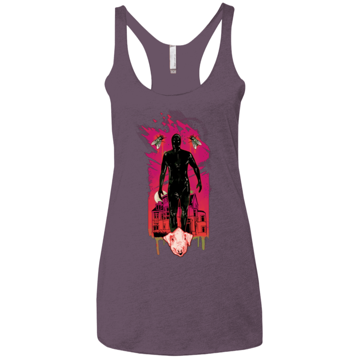 T-Shirts Vintage Purple / X-Small I Am Rubber Women's Triblend Racerback Tank