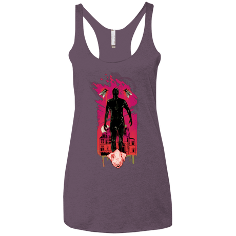 T-Shirts Vintage Purple / X-Small I Am Rubber Women's Triblend Racerback Tank