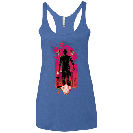 T-Shirts Vintage Royal / X-Small I Am Rubber Women's Triblend Racerback Tank