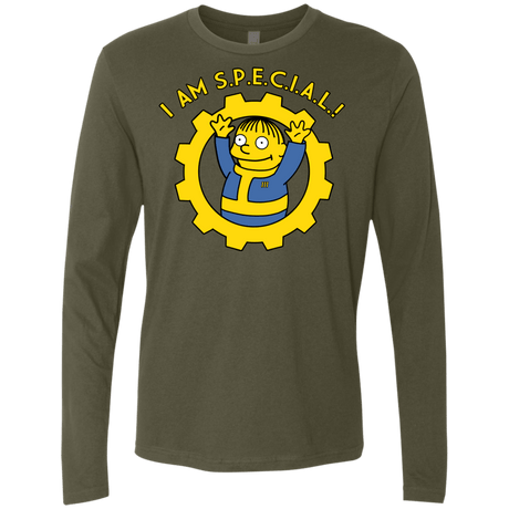 T-Shirts Military Green / Small I am special Men's Premium Long Sleeve