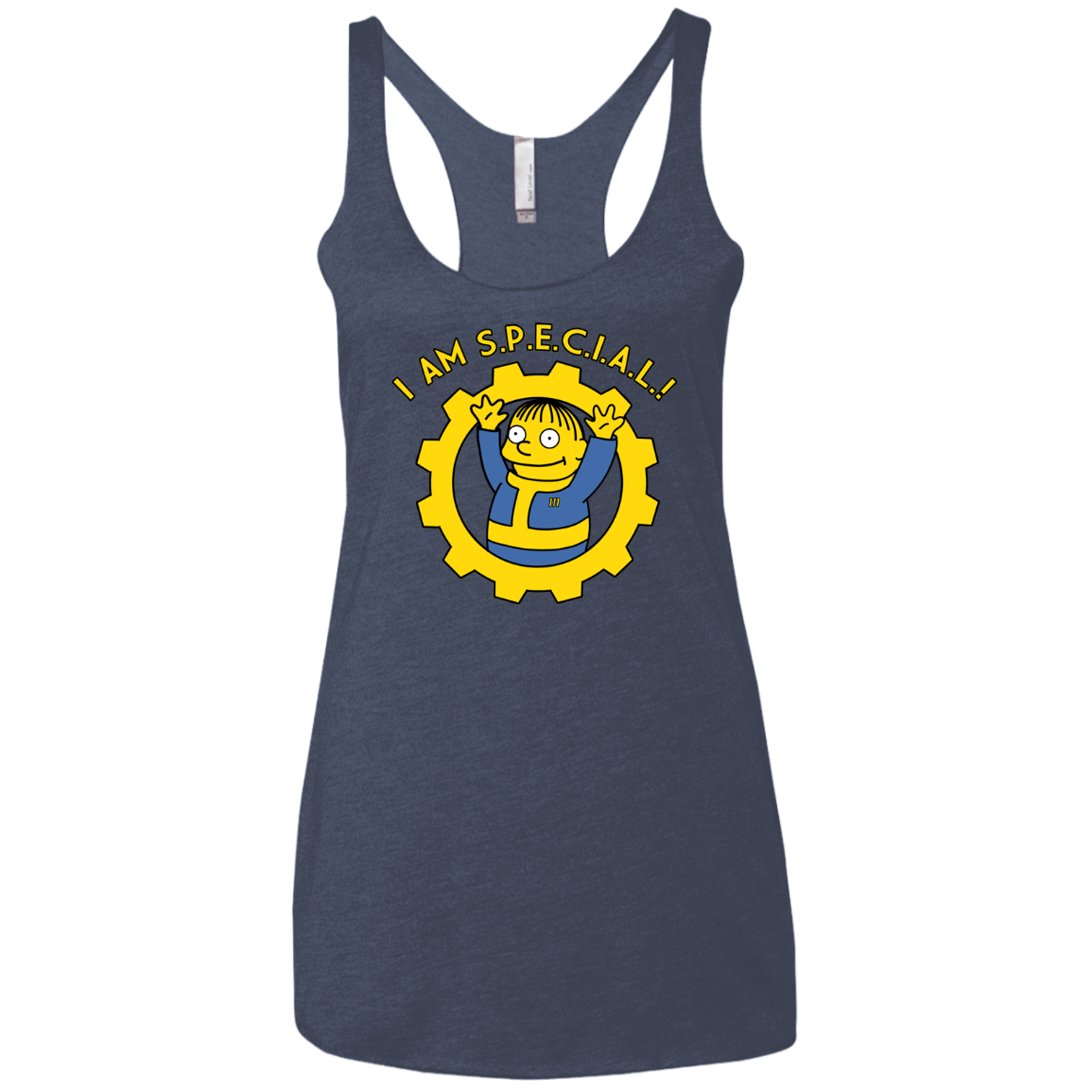 T-Shirts Vintage Navy / X-Small I am special Women's Triblend Racerback Tank