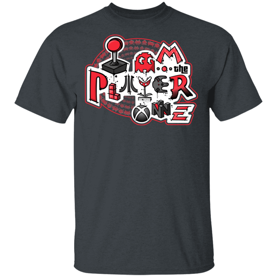 T-Shirts Dark Heather / S I Am The Player One T-Shirt