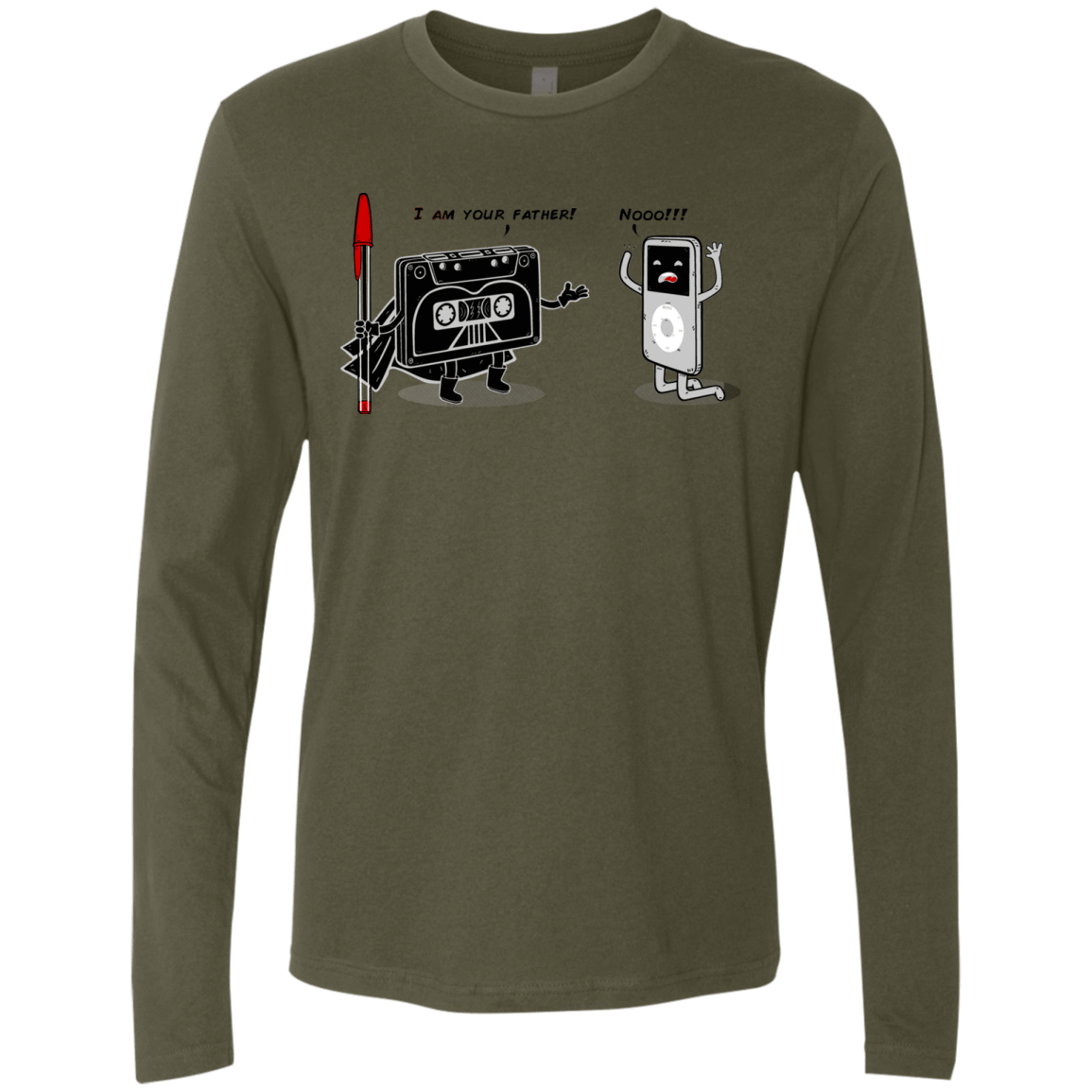 T-Shirts Military Green / Small I Am Your Father Men's Premium Long Sleeve