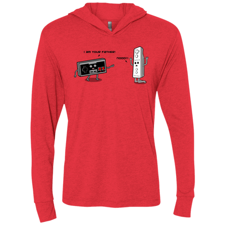 T-Shirts Vintage Red / X-Small I am your father NES Triblend Long Sleeve Hoodie Tee